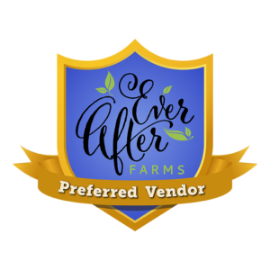 preferred vendor ever after farms catering badge